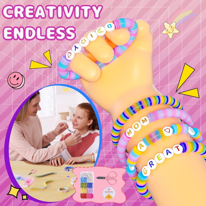 BOOH Decorate Your Own Water Bottle Kits for Girls Age 4-12, Fun Arts and Crafts for Girls Age 4-12, Friendship Bracelet Kit & Mermaid Tail Toys for Ages 6-12, Birthday Gifts Christmas School - Image 3